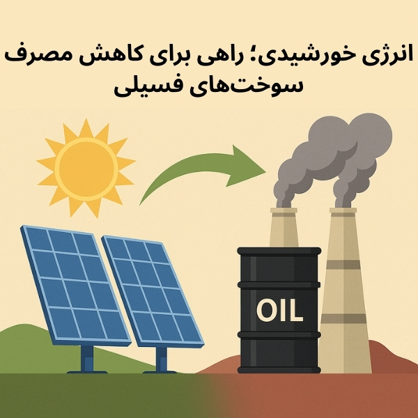 نقش انرژی خورشیدی در کاهش وابستگی ایران به سوخت‌های فسیلی